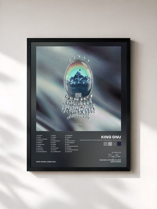 King Gnu · King Gnu Dome Tour THE GREATEST UNKNOWN at TOKYO DOME — Affiche encadrée