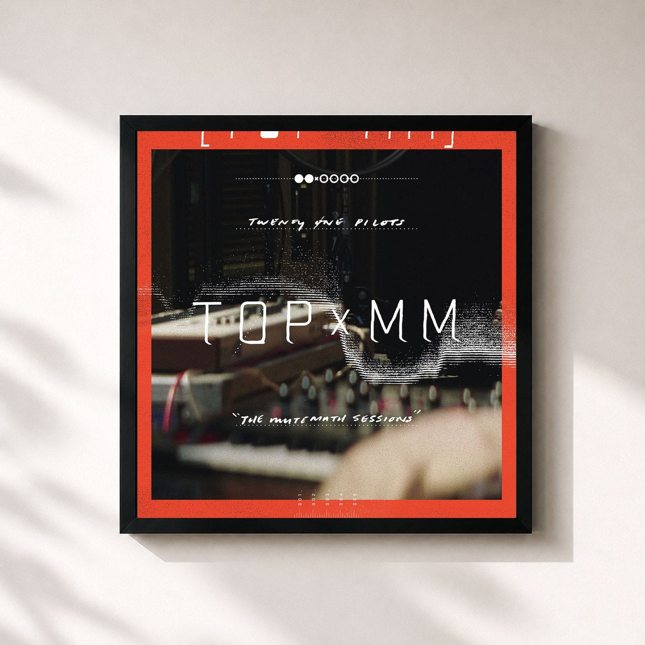 #noir TOPxMM by Twenty One Pilots as a square framed art print, black 32x32 cm frame