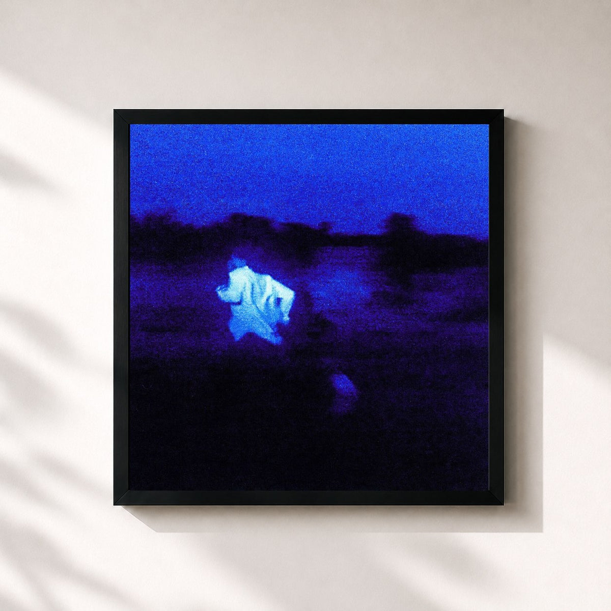 #noir Tableau carré de l'album NEVER ENOUGH de Daniel Caesar, cadre noir 32x32 cm