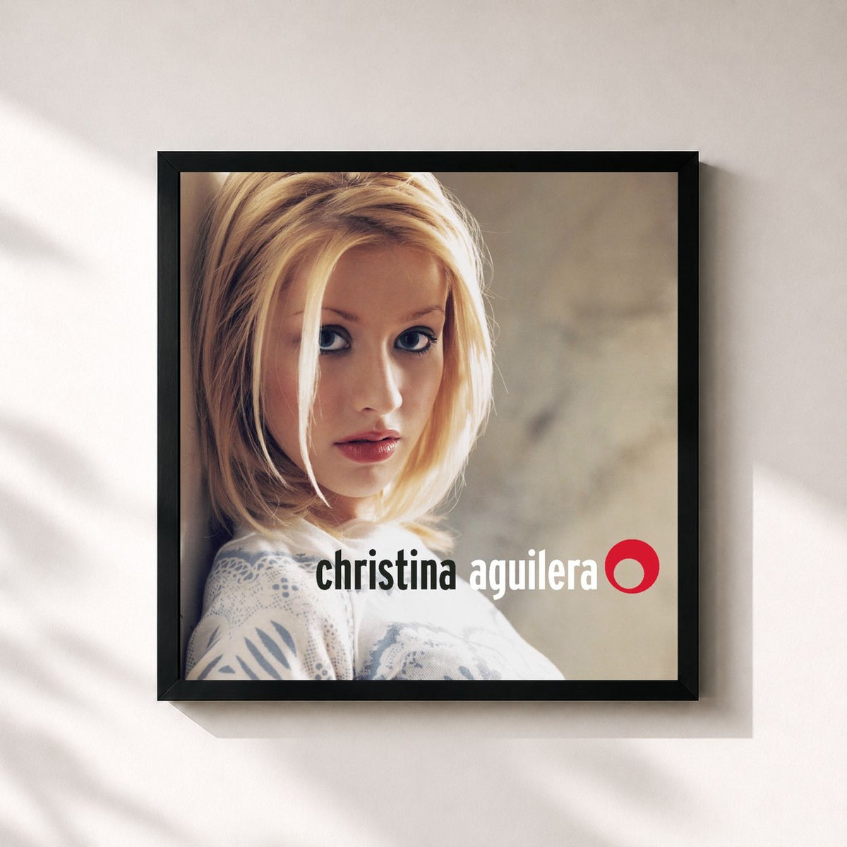 #noir Tableau carré de l'album Christina Aguilera (Expanded Edition) de Christina Aguilera, cadre noir 32x32 cm