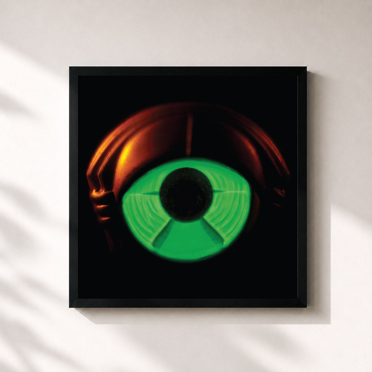#noir Tableau carré de l'album Circuital de My Morning Jacket, cadre noir 32x32 cm