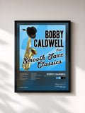 #noir Tableau de l'album Bobby Caldwell Sings Smooth Jazz Classics de Bobby Caldwell, cadre noir, imprimé et encadré en France