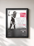 #noir Dance Like You Don't Give A....Greatest Remixes von LeAnn Rimes als gerahmter Kunstdruck, schwarzer Rahmen, gedruckt und gerahmt in Frankreich