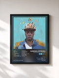 #noir Tableau de l'album Kardi Gras Vol. 1: The Clash de Kardinal Offishall, cadre noir, imprimé et encadré en France