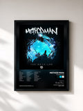 #noir Tableau de l'album The Meth Lab de Method Man, cadre noir, imprimé et encadré en France