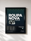 #noir Tableau de l'album Nossa História de Roupa Nova, cadre noir, imprimé et encadré en France