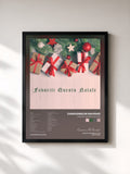 #noir Tableau de l'album Favoriti Questo Natale de Canciones De Navidad, cadre noir, imprimé et encadré en France