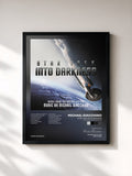 #noir Tableau de l'album Star Trek Into Darkness (Music From The Motion Picture) de Michael Giacchino, cadre noir, imprimé et encadré en France