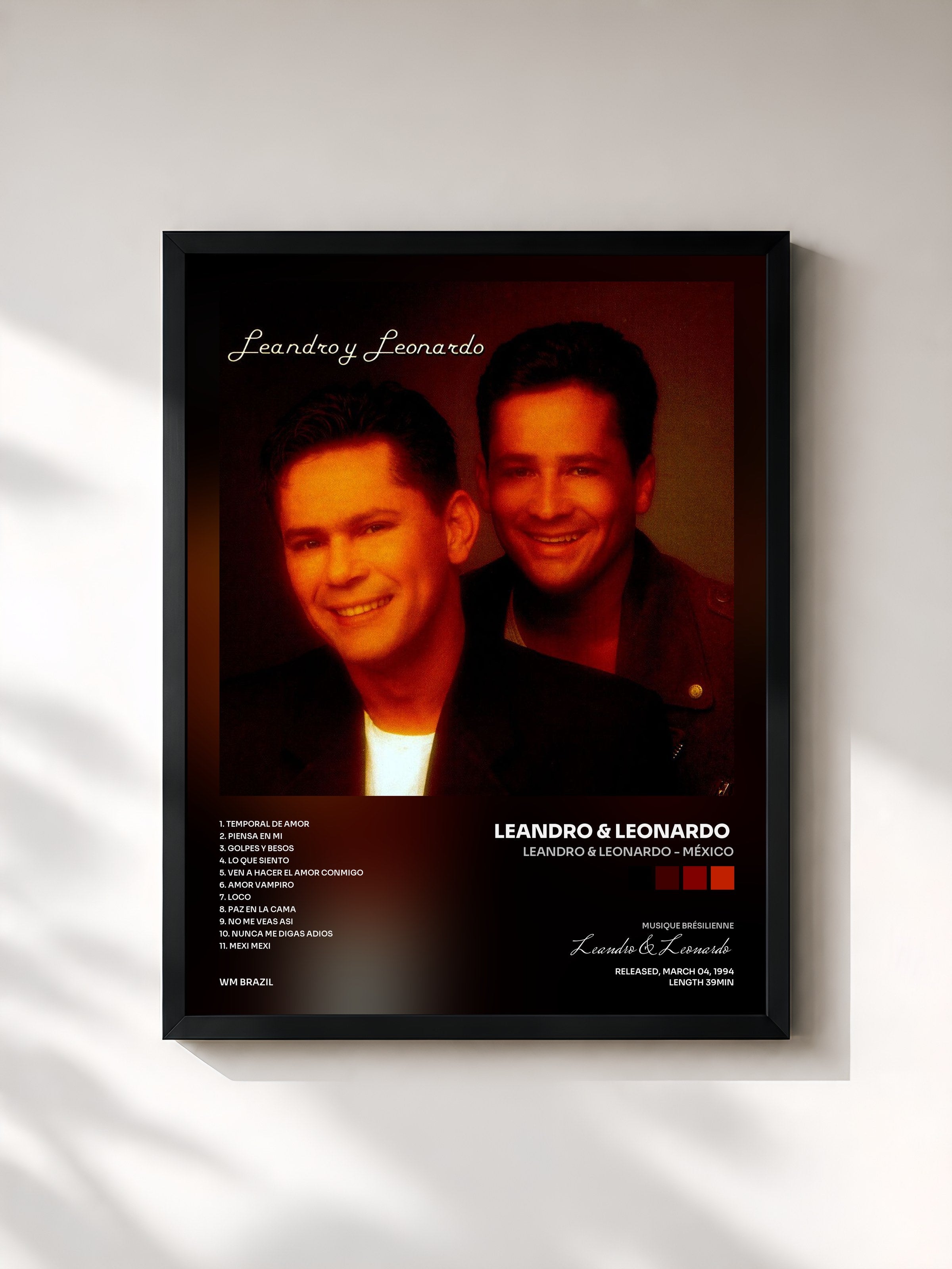 #noir Tableau de l'album Leandro & Leonardo - México de Leandro & Leonardo , cadre noir, imprimé et encadré en France