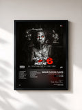 #noir Tableau de l'album Salute Me or Shoot Me 6 de Waka Flocka Flame, cadre noir, imprimé et encadré en France