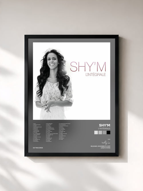 Shy'm · L'intégrale — Gerahmter Kunstdruck