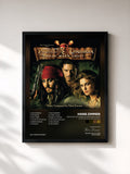 #noir Pirates of the Caribbean: Dead Man's Chest (Original Motion Picture Soundtrack) de Hans Zimmer en lámina enmarcada, marco negro, impresa y enmarcada en Francia