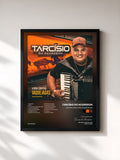 #noir Tableau de l'album A Nova Cara das Vaquejadas de Tarcísio do Acordeon, cadre noir, imprimé et encadré en France