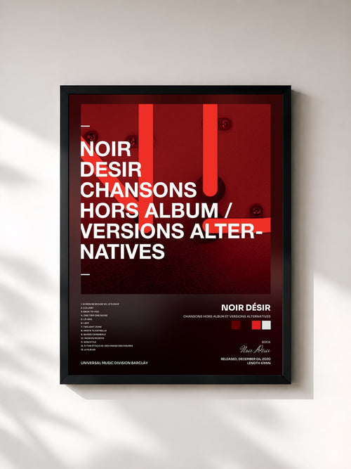 Noir Désir · Chansons hors album et versions alternatives — Affiche encadrée