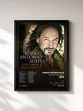 #noir Tableau de l'album Con Amor Y Sentimiento de Marco Antonio Solís, cadre noir, imprimé et encadré en France