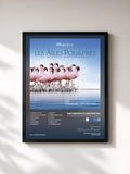 #noir The Crimson Wing: Mystery Of The Flamingos by The Cinematic Orchestra as a framed art print, black frame, printed and framed in France