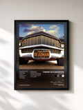 #noir Tableau de l'album Gasoline de Theory of a Deadman, cadre noir, imprimé et encadré en France