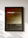#noir Tableau de l'album Macaco Sessions de Ivete Sangalo, cadre noir, imprimé et encadré en France