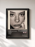 #noir Tableau de l'album Falling Asleep At The Wheel de Holly Humberstone, cadre noir, imprimé et encadré en France