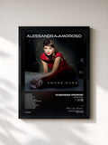#noir Tableau de l'album Amore Puro de Alessandra Amoroso, cadre noir, imprimé et encadré en France
