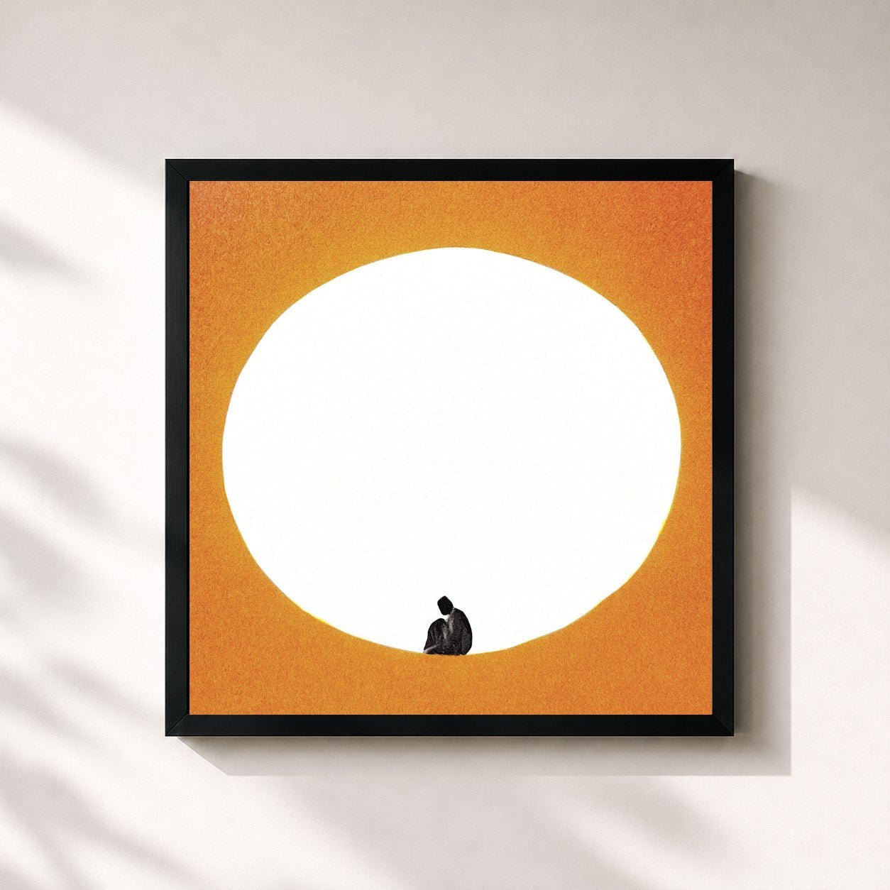 #noir Tableau carré de l'album I Built You A Tower de Death Cab for Cutie, cadre noir 32x32 cm