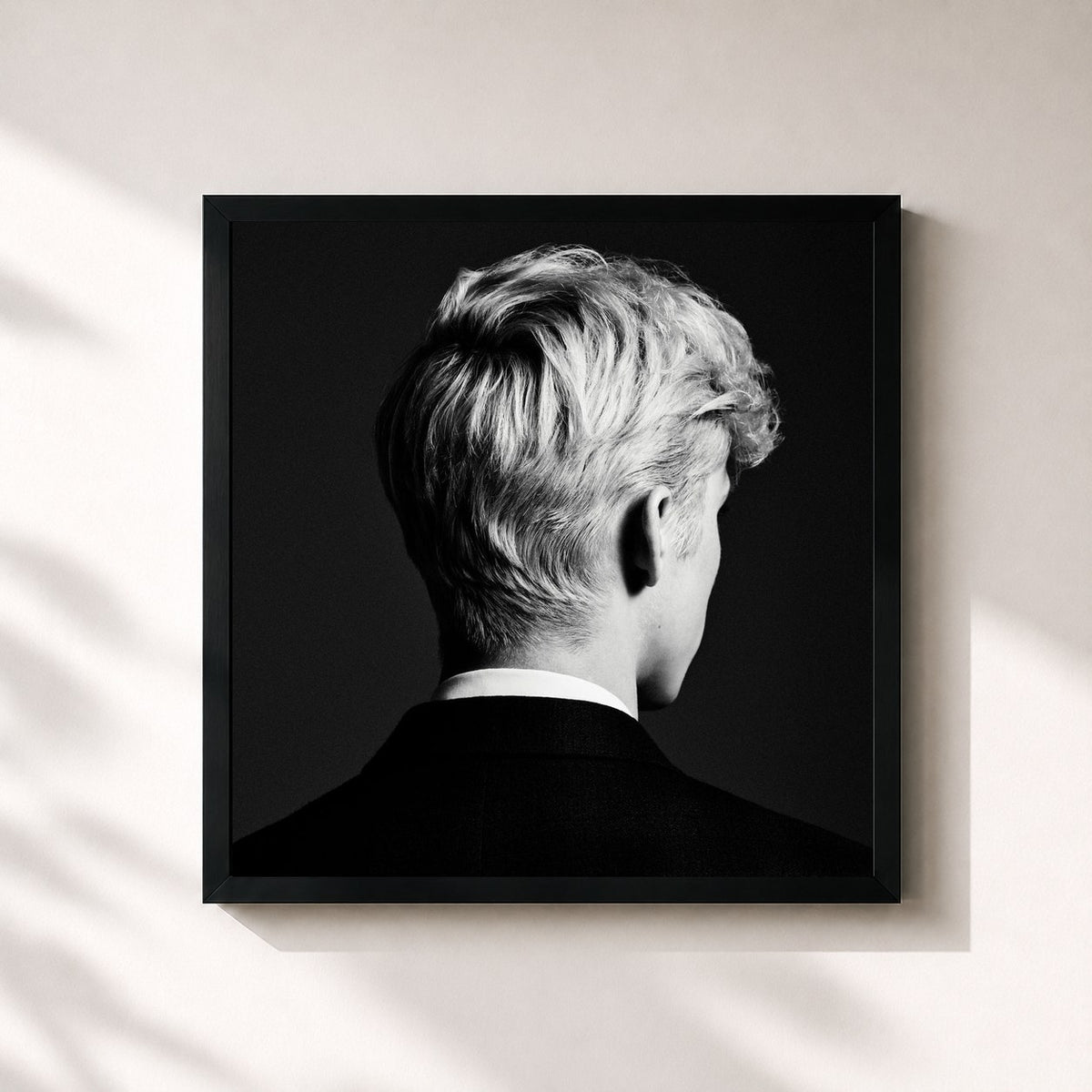 #noir Tableau carré de l'album Bloom de Troye Sivan, cadre noir 32x32 cm