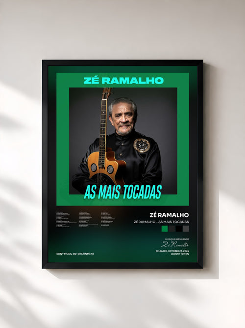 Zé Ramalho · Zé Ramalho - As Mais Tocadas — Affiche encadrée