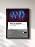 #noir Tableau de l'album Symphonized de Anneke van Giersbergen, cadre noir, imprimé et encadré en France