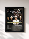 #noir Tableau de l'album Cumbia Del Río de Julion Alvarez Y Su Norteño Banda, cadre noir, imprimé et encadré en France