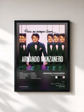 #noir Tableau de l'album Para Mi Siempre Amor... de Armando Manzanero, cadre noir, imprimé et encadré en France