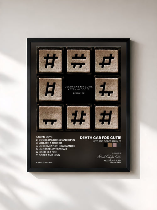 Death Cab for Cutie · Keys and Codes Remix EP — Affiche encadrée
