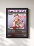 #noir Tableau de l'album Taco Placero de PAQUITA LA DEL BARRIO, cadre noir, imprimé et encadré en France