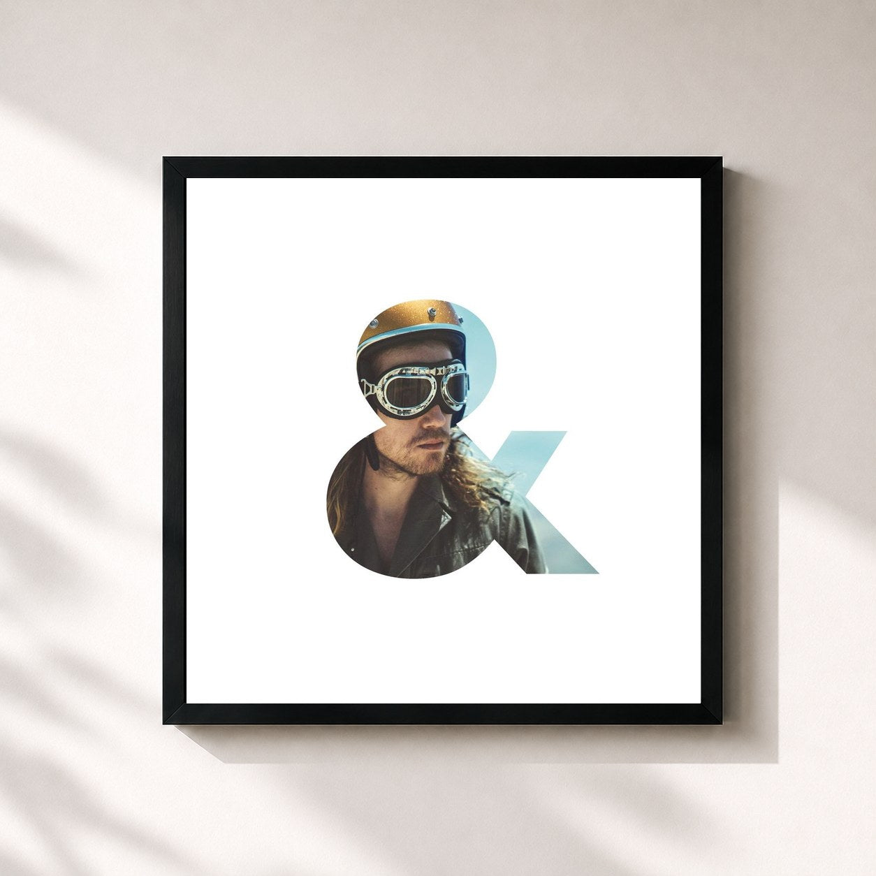 #noir & by Julien Doré as a square framed art print, black 32x32 cm frame