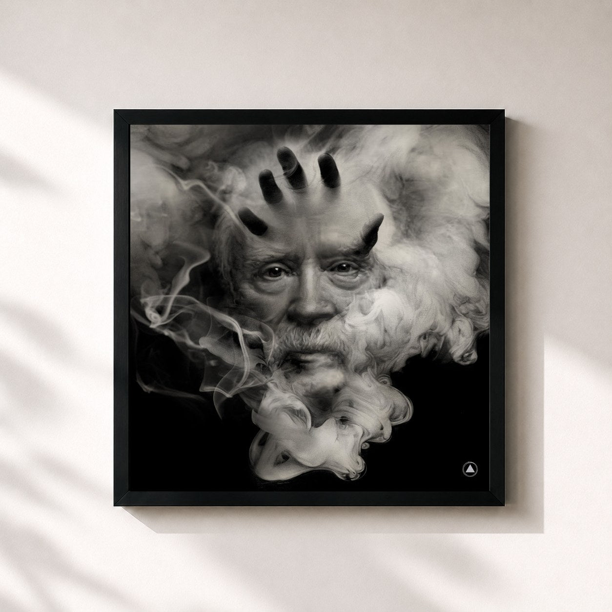 #noir Tableau carré de l'album Lost Themes 10th Anniversary Expanded Edition de John Carpenter, cadre noir 32x32 cm