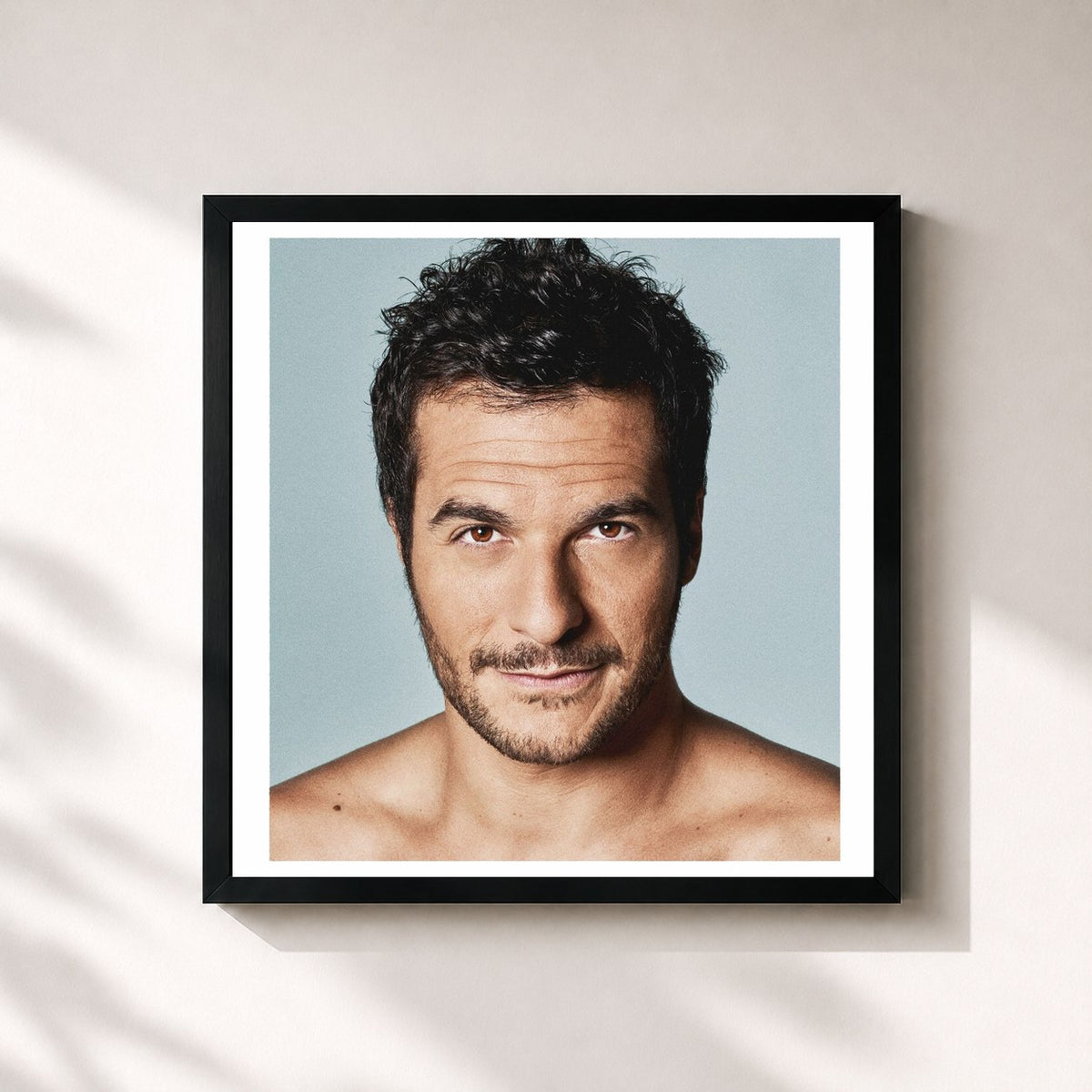 #noir Tableau carré de l'album Ressources (Nouvelle Edition) de Amir, cadre noir 32x32 cm