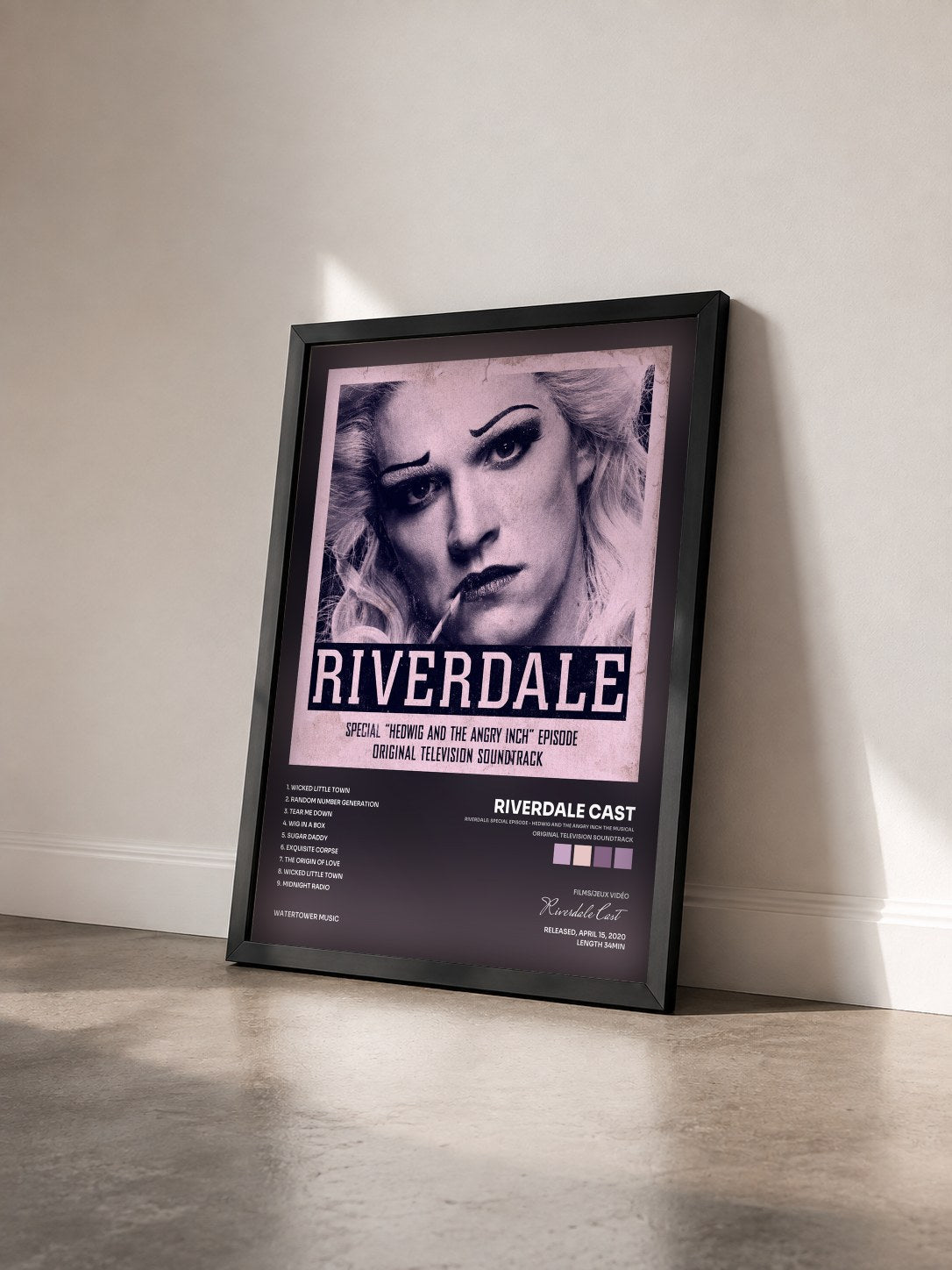 #noir Tableau de l'album Riverdale: Special Episode - Hedwig and the Angry Inch the Musical (Original Television Soundtrack) de Riverdale Cast vu de trois quarts, cadre noir