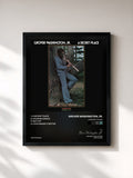 #noir Tableau de l'album A Secret Place de Grover Washington, Jr., cadre noir, imprimé et encadré en France