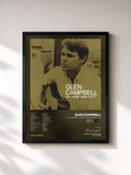 #noir Tableau de l'album Glen Campbell - The Capitol Years 1965 - 1977 de Glen Campbell, cadre noir, imprimé et encadré en France