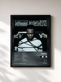 #noir Tableau de l'album La Mixtape Desperadoss de Dosseh, cadre noir, imprimé et encadré en France