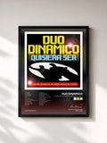 #noir Tableau de l'album Quisiera Ser. Las Versiones Originales Del Musical de Duo Dinamico, cadre noir, imprimé et encadré en France