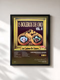 #noir 15 Boleros De Oro, Vol. 2 von Los Cadetes De Linares als gerahmter Kunstdruck, schwarzer Rahmen, gedruckt und gerahmt in Frankreich