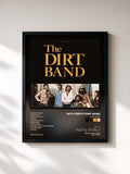 #noir Tableau de l'album Dirt Band de Nitty Gritty Dirt Band, cadre noir, imprimé et encadré en France