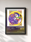 #noir Confrontation di Bob Marley & The Wailers in stampa incorniciata, cornice nera, stampata e incorniciata in Francia