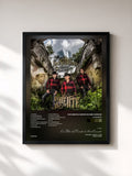 #noir Tableau de l'album La Suerte de Los Plebes del Rancho de Ariel Camacho, cadre noir, imprimé et encadré en France