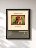 #noir Tableau de l'album Milk and Scissors de The Handsome Family, cadre noir, imprimé et encadré en France