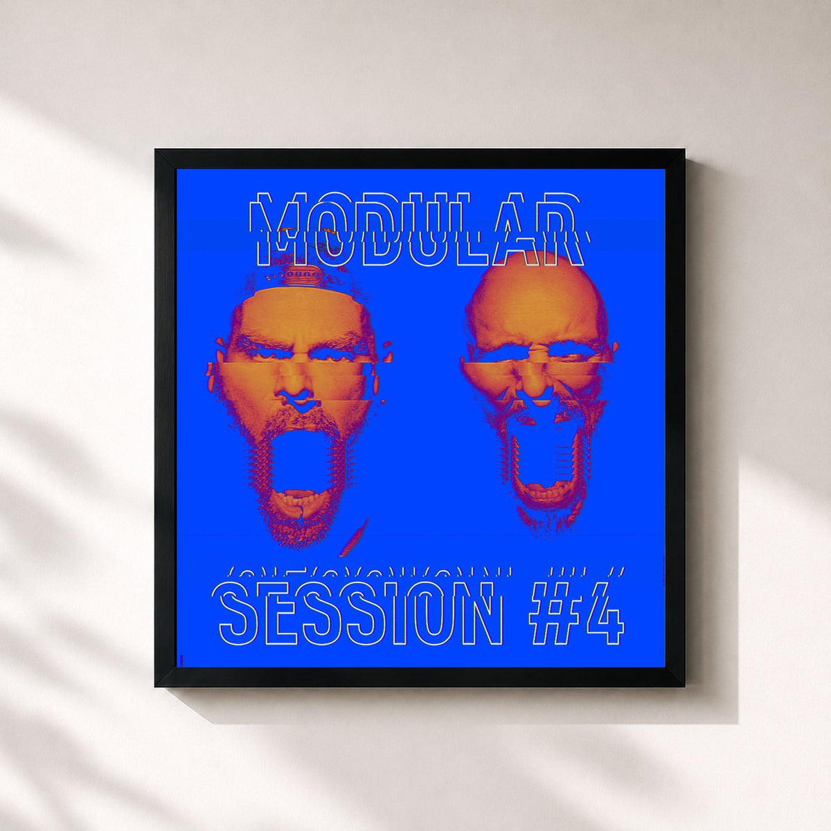 #noir Modular Session #4 by The Toxic Avenger as a square framed art print, black 32x32 cm frame