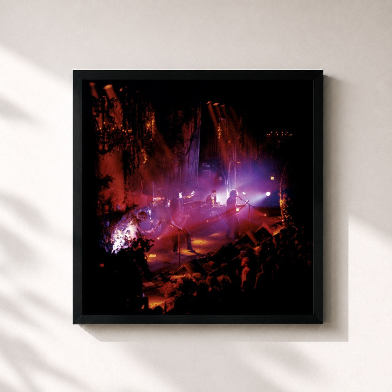 #noir Tableau carré de l'album Okonokos de My Morning Jacket, cadre noir 32x32 cm