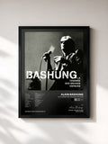 #noir La Tournee Des Grands Espaces von Alain Bashung als gerahmter Kunstdruck, schwarzer Rahmen, gedruckt und gerahmt in Frankreich