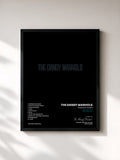 #noir Tableau de l'album The Black Album de The Dandy Warhols, cadre noir, imprimé et encadré en France