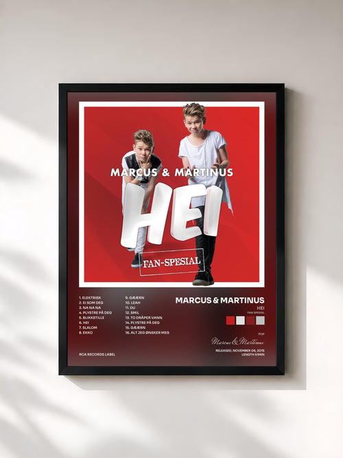 Marcus & Martinus · Hei (Fan Spesial) — Affiche encadrée